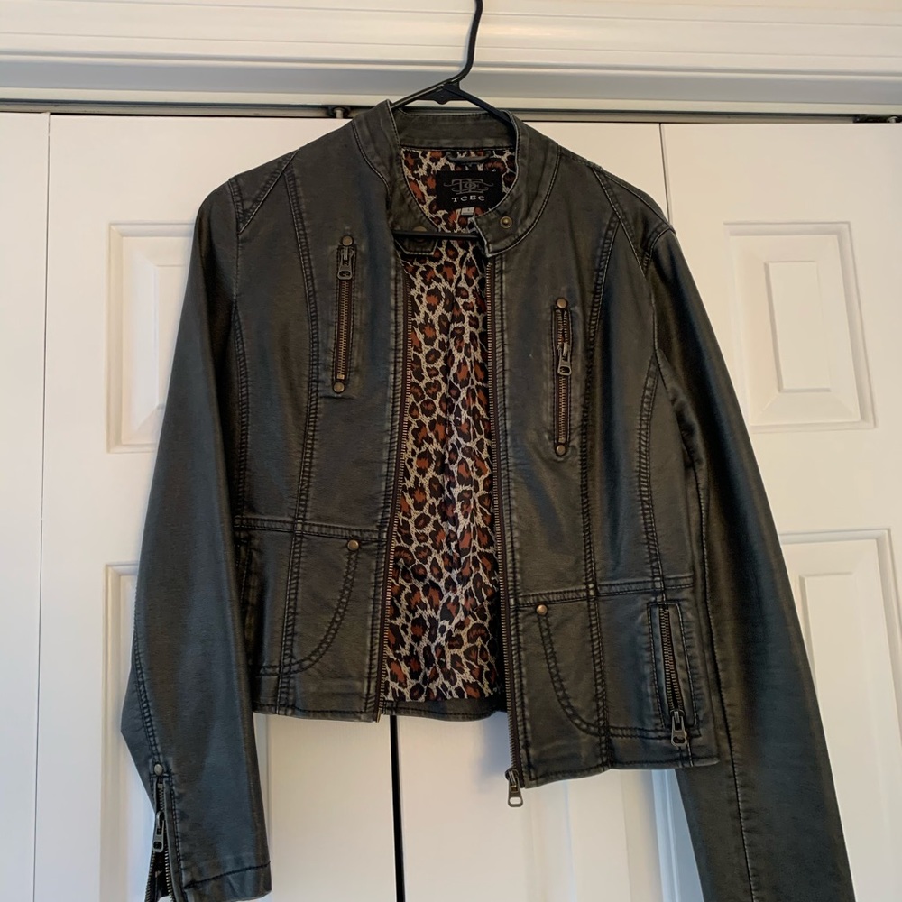 Faux Leather Jacket